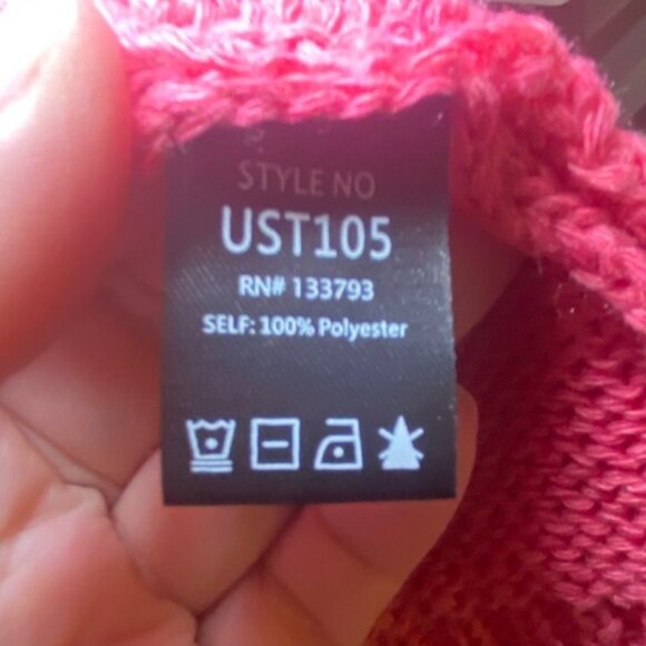 POL Colorblock Striped Womens Oversize Fringe Cardigan Sweater Festival Indie - Picture 4 of 5